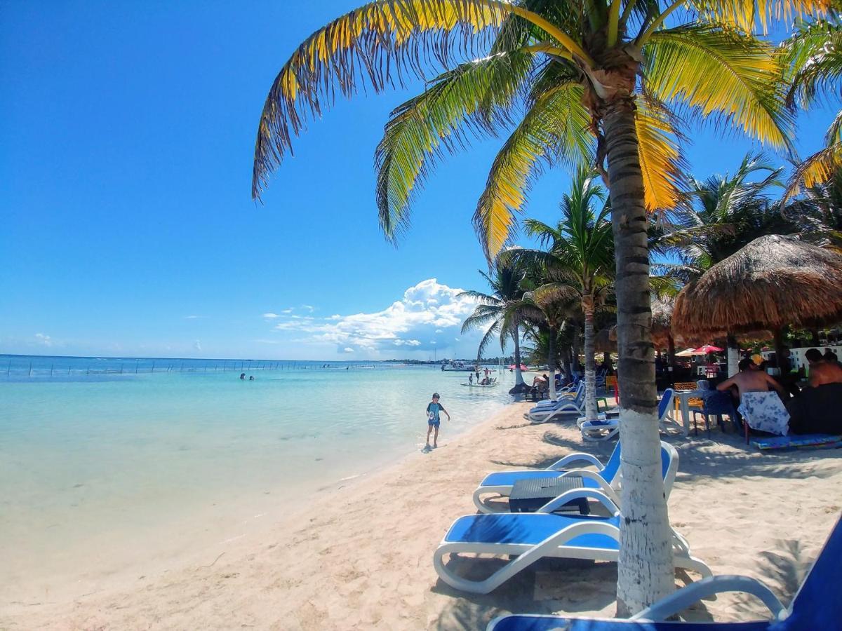 El Fuerte Beach Apartments Mahahual Ngoại thất bức ảnh