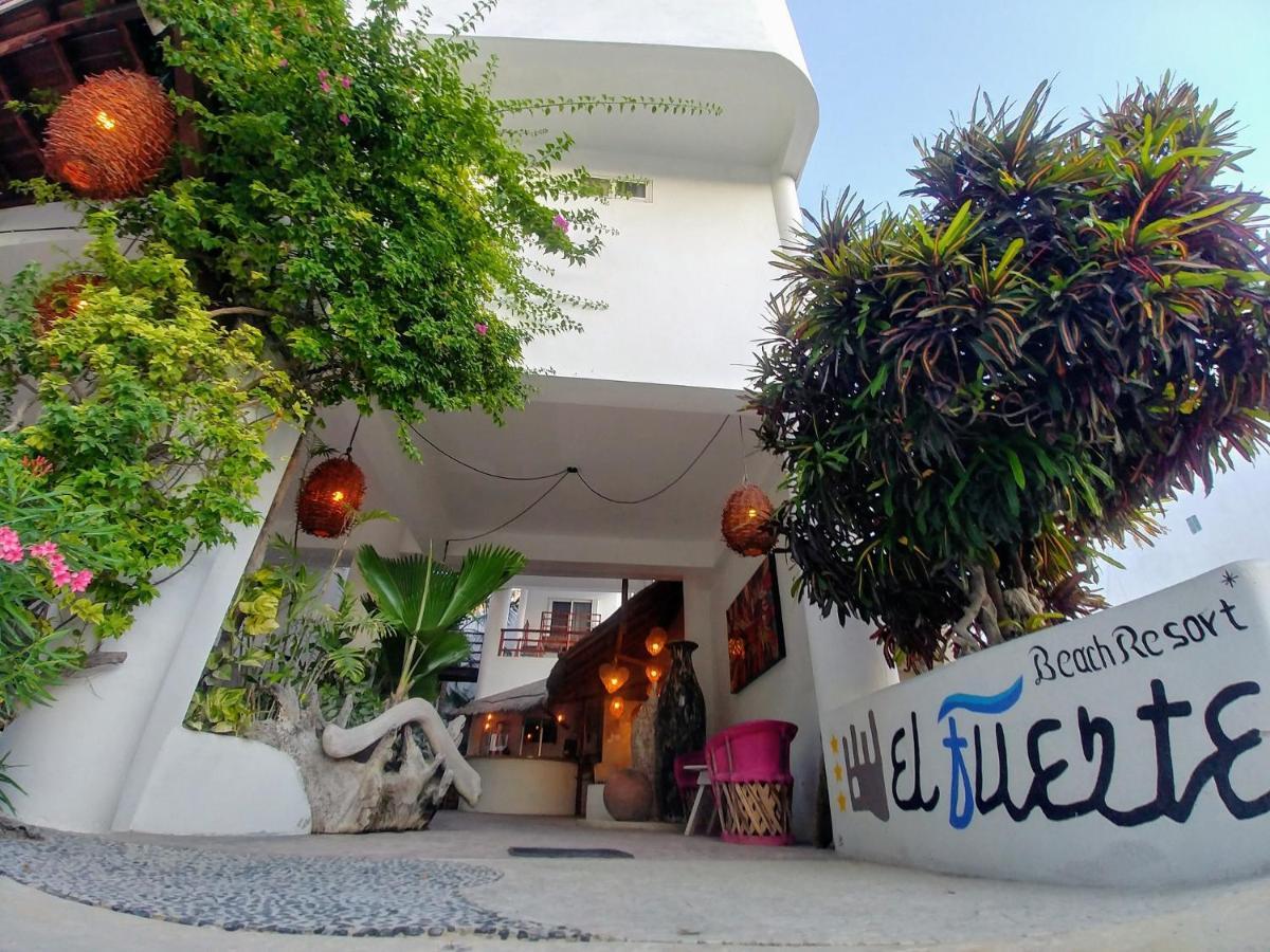 El Fuerte Beach Apartments Mahahual Ngoại thất bức ảnh