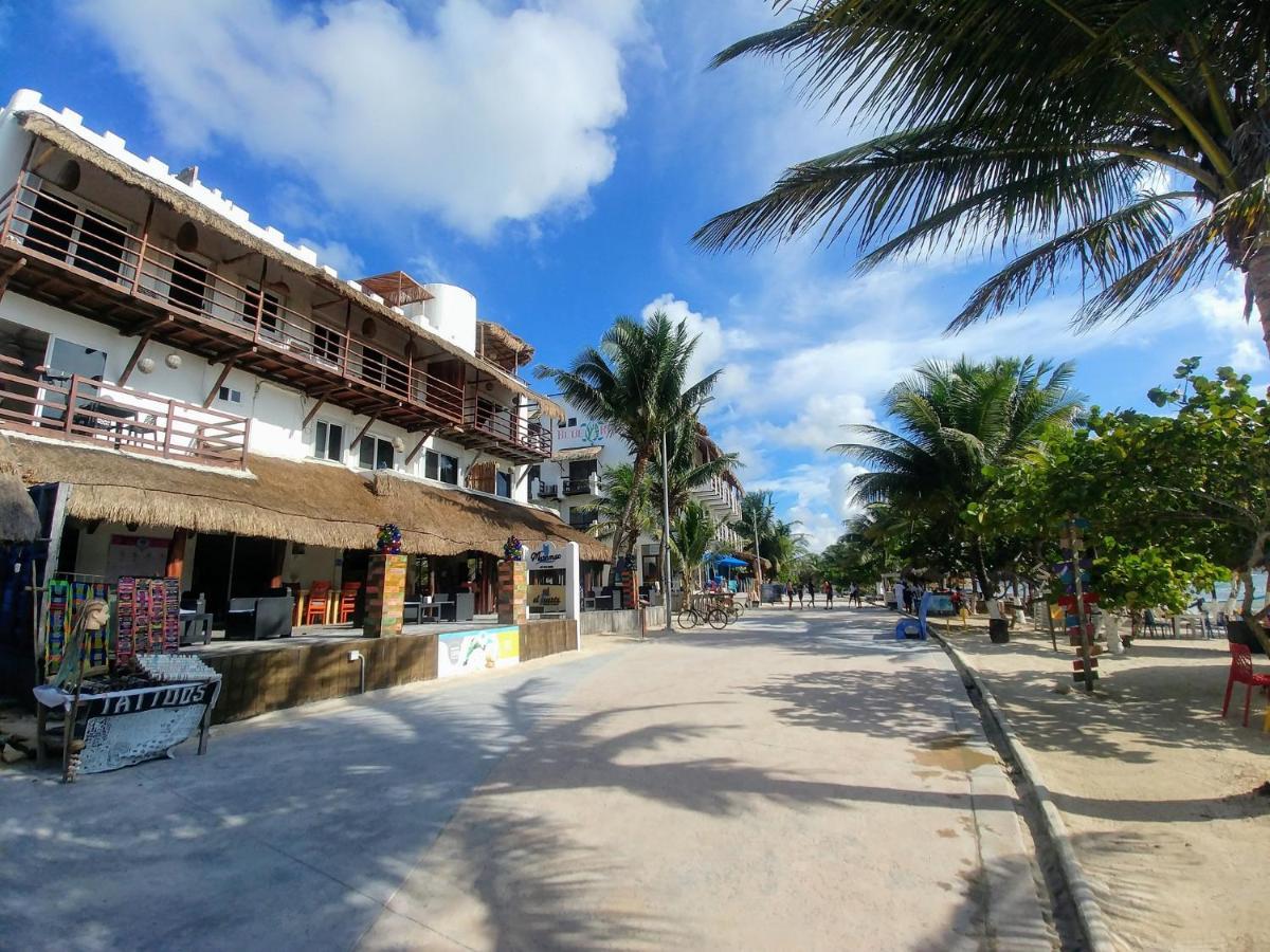 El Fuerte Beach Apartments Mahahual Ngoại thất bức ảnh