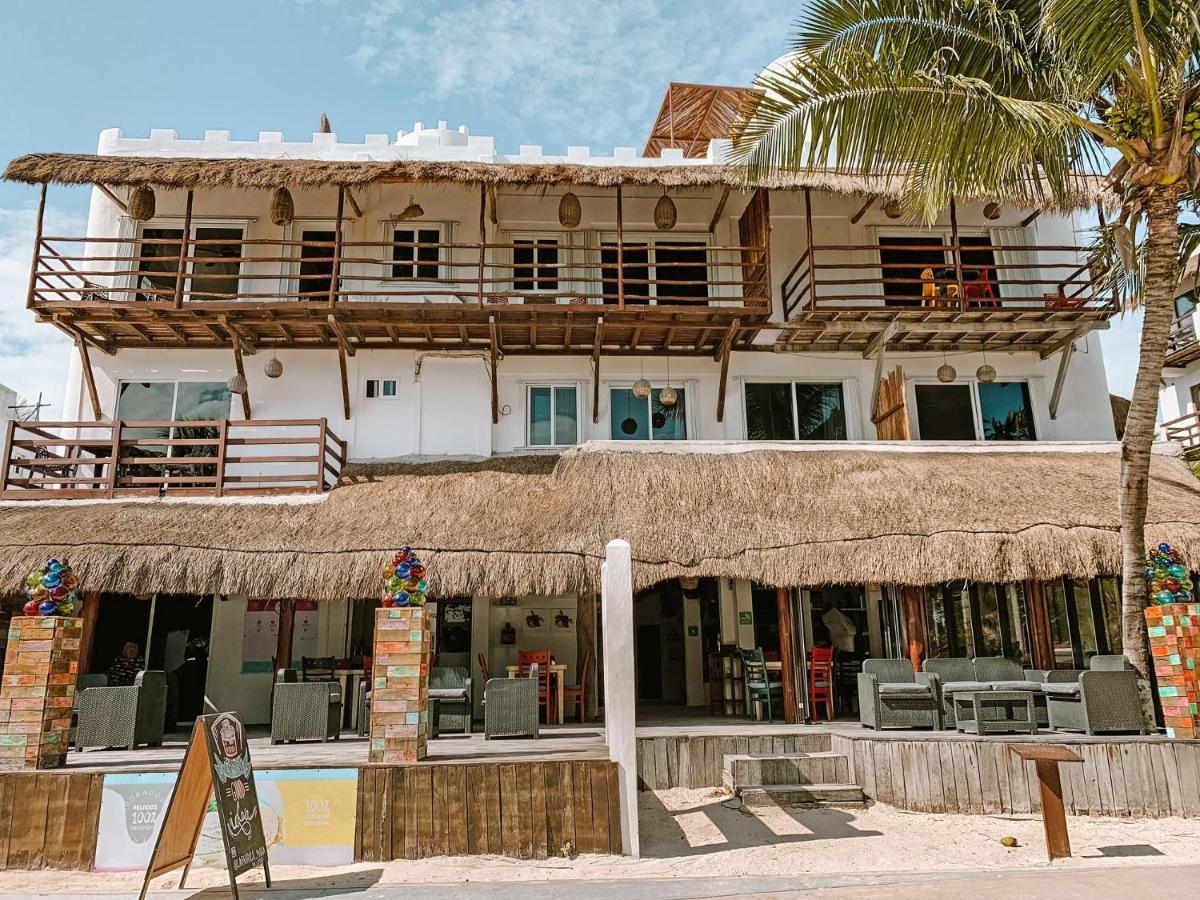 El Fuerte Beach Apartments Mahahual Ngoại thất bức ảnh
