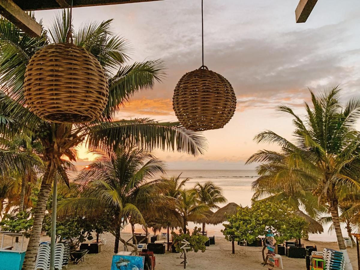 El Fuerte Beach Apartments Mahahual Ngoại thất bức ảnh