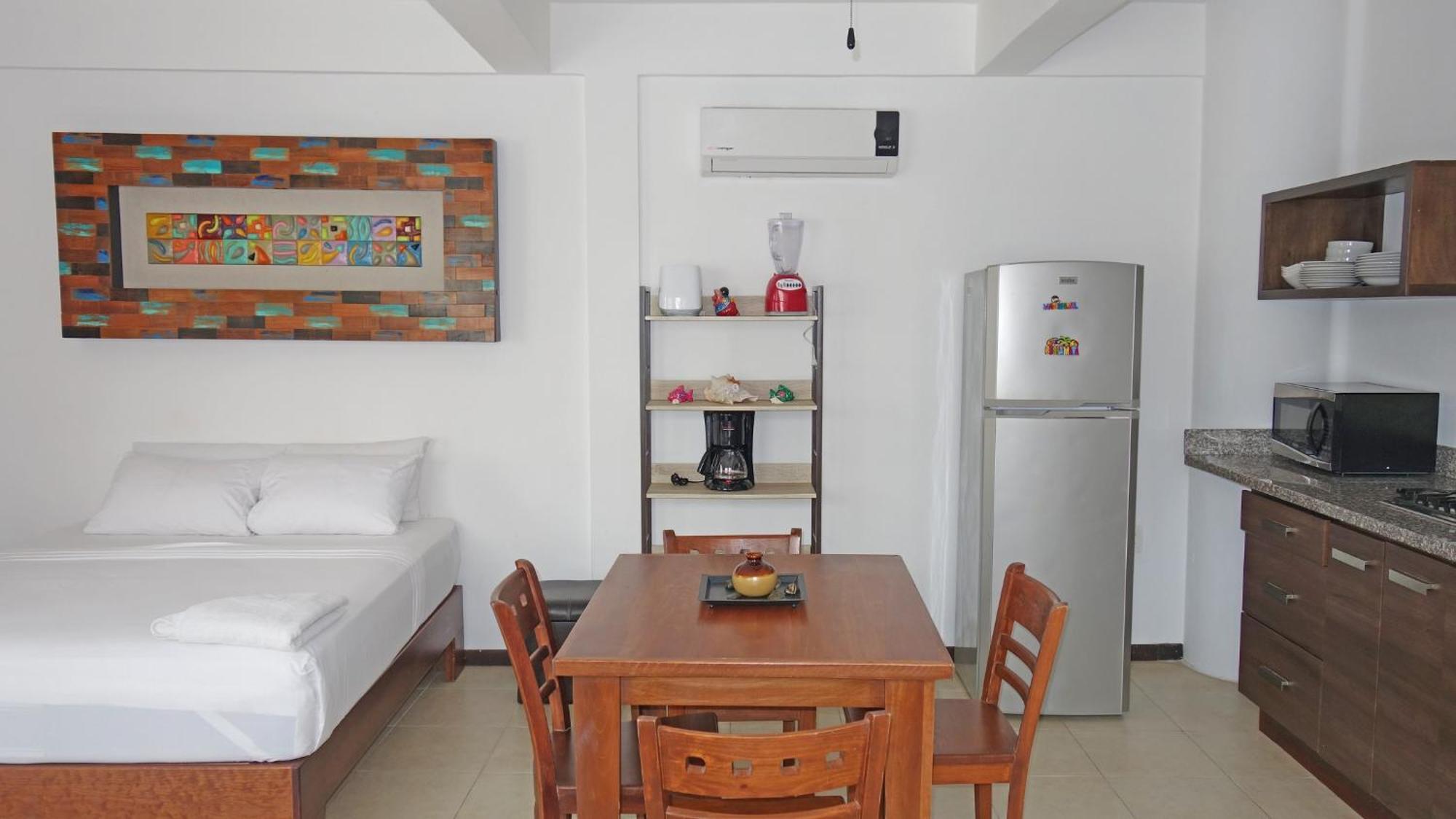 El Fuerte Beach Apartments Mahahual Phòng bức ảnh