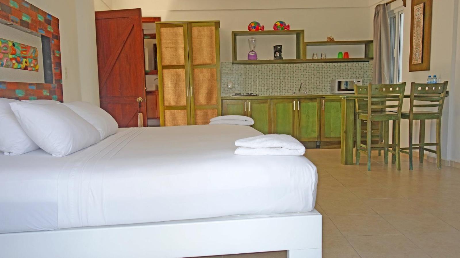 El Fuerte Beach Apartments Mahahual Phòng bức ảnh