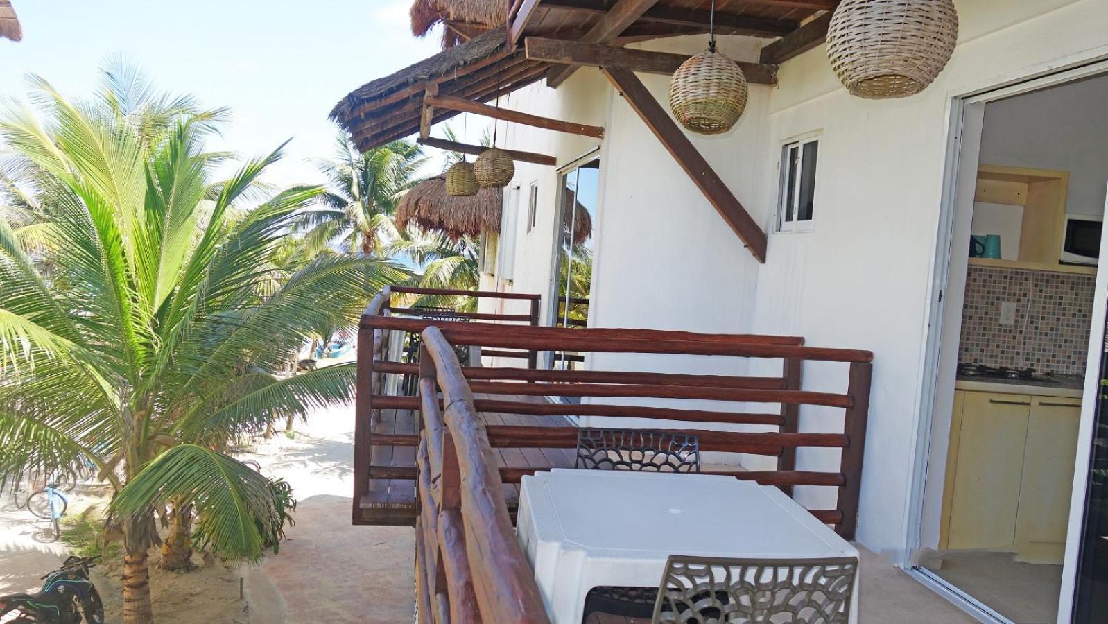 El Fuerte Beach Apartments Mahahual Ngoại thất bức ảnh