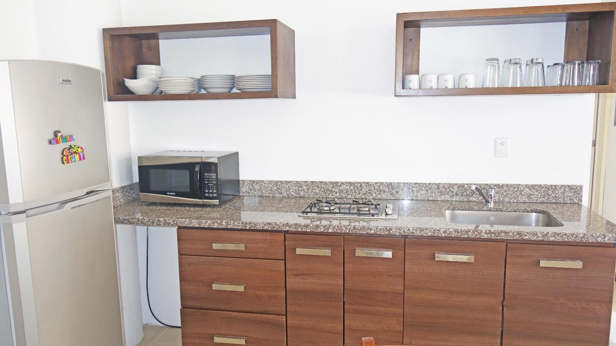 El Fuerte Beach Apartments Mahahual Phòng bức ảnh