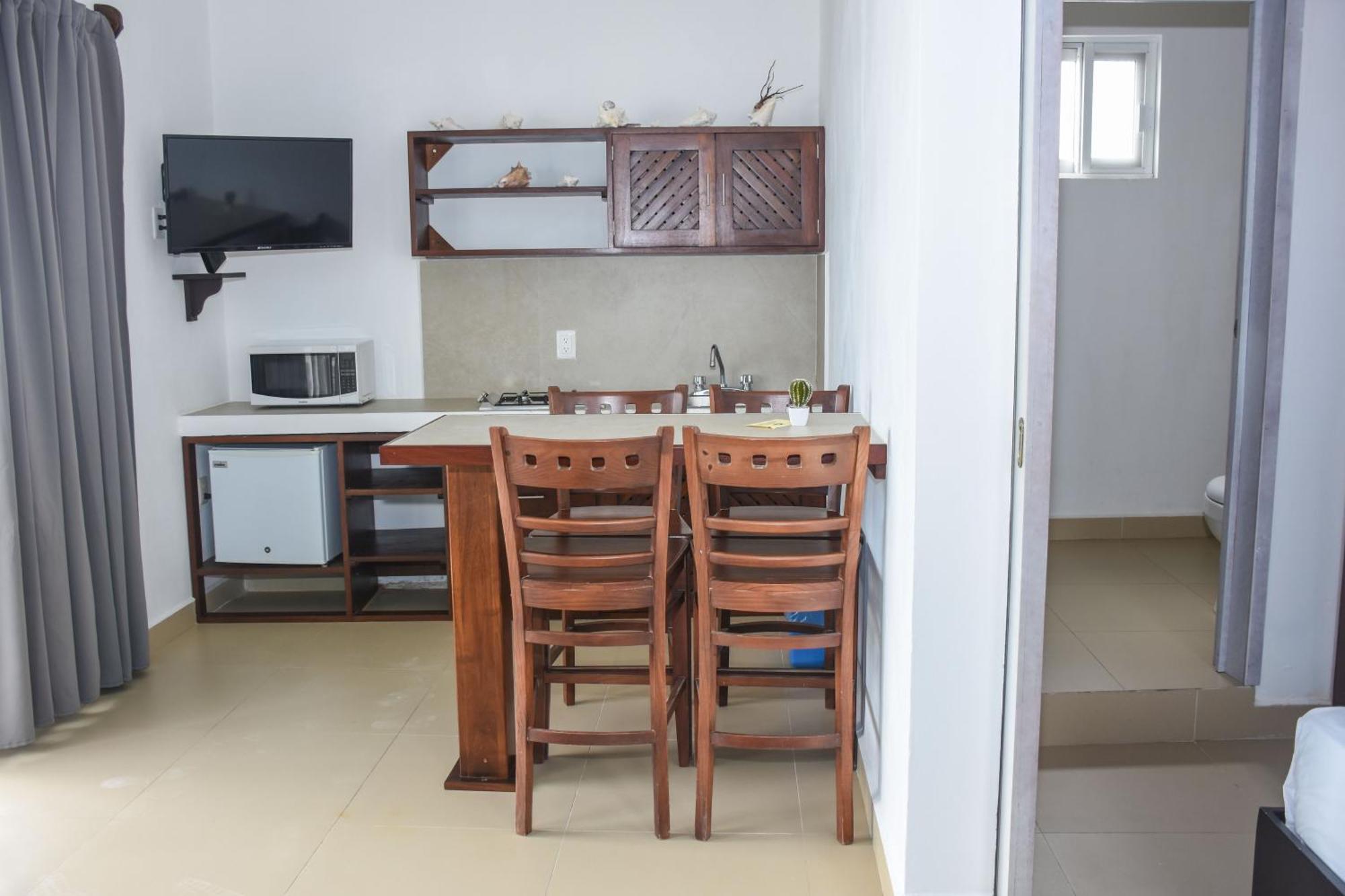 El Fuerte Beach Apartments Mahahual Ngoại thất bức ảnh
